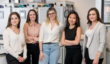 five women from the Ori Biotech Team