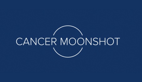 Cancer Moonshot logo on blue